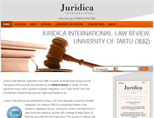 Tablet Screenshot of juridicainternational.eu